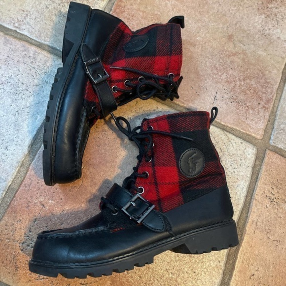 POLO RALPH LAUREN RANGER HIGH II BUFFALO PLAID BOOT